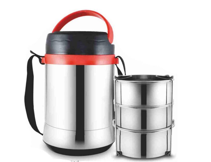 SS POUCH COLOR LUNCH BOX