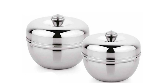 SS APPLE CANISTER SET