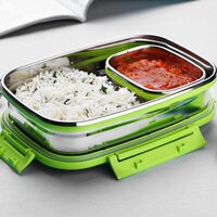 GANESH JUNIOR STAINLESS STEEL LUNCH PACK FOR OFFICE AND SCHOOL USE (8133)