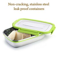 GANESH JUNIOR STAINLESS STEEL LUNCH PACK FOR OFFICE AND SCHOOL USE (8133)