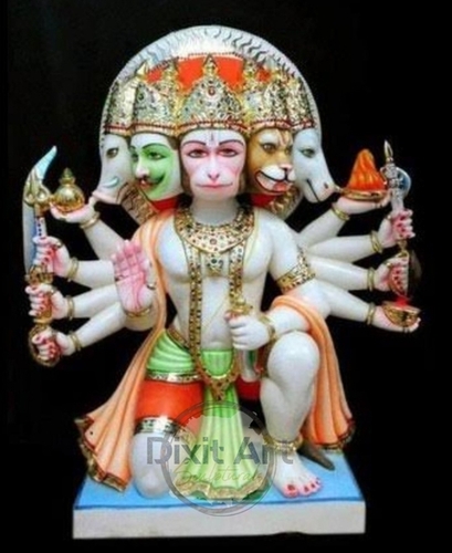 Panchmukhi Marble Hanuman Statue