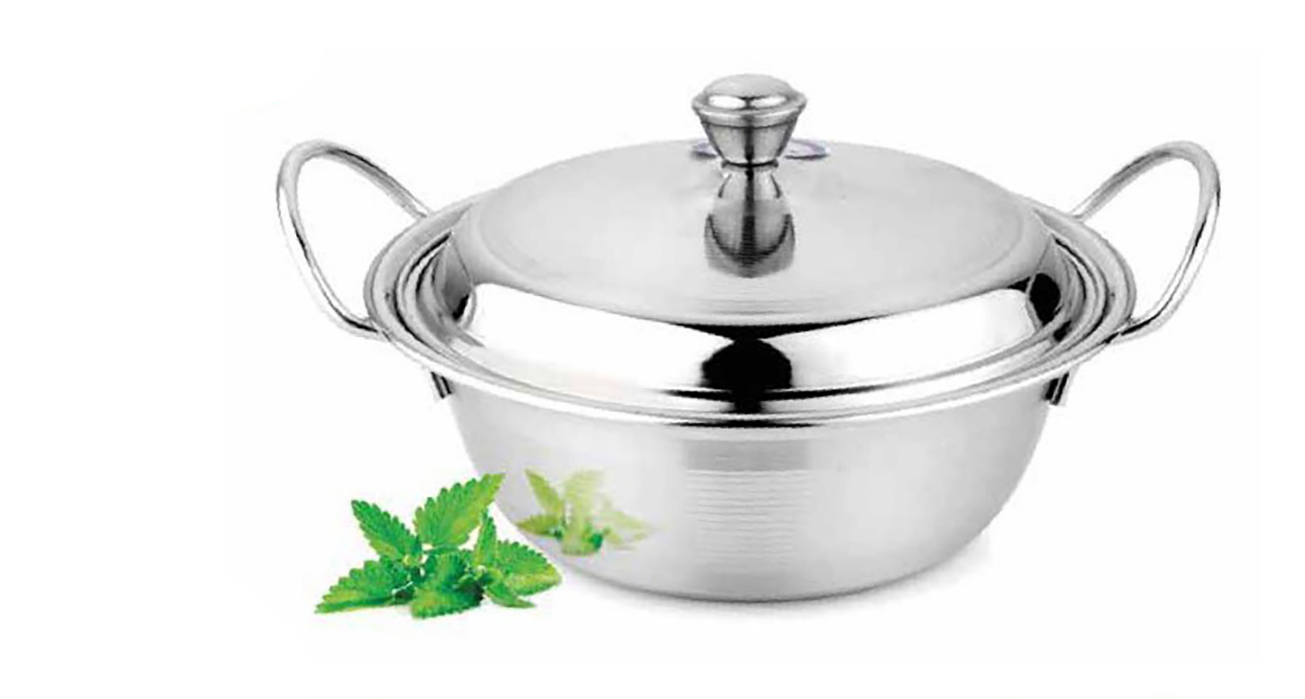 STAINLESS STEEL FINISH GLASS HANDI