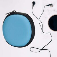 EARPHONE CARRYING CUTE CASE ROUND POCKET POUCH FOR HEADPHONE DATA CABLE COINS AIRPODS PENDRIVE EARPHONE CASE ORGANIZER PERFECT RETURN GIFT (MIX DESIGN 1 PC) 6570