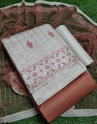 New Cotton Embroidery Dress Material