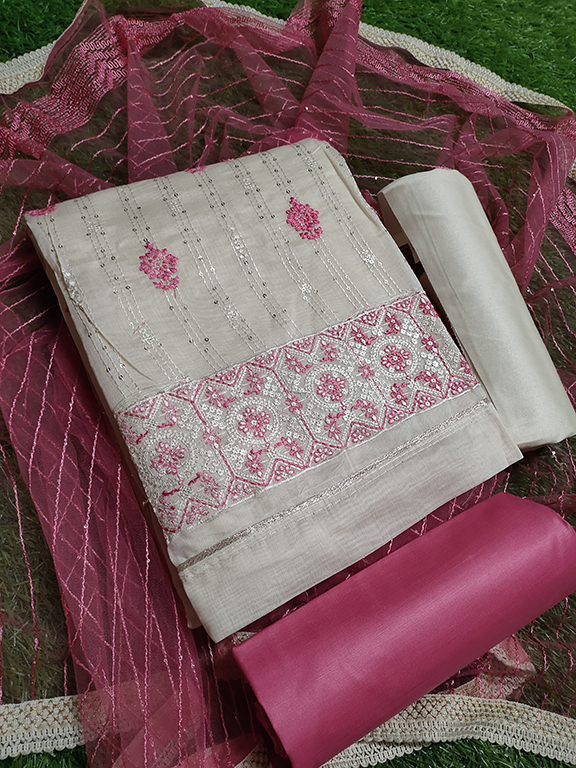 New Cotton Embroidery Dress Material