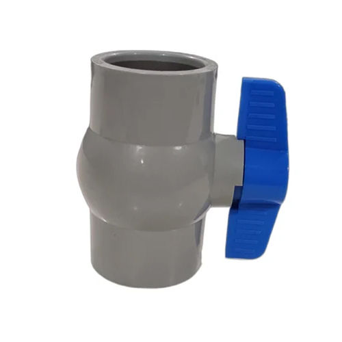 Grey-Blue Pvc Solid Ball Valve