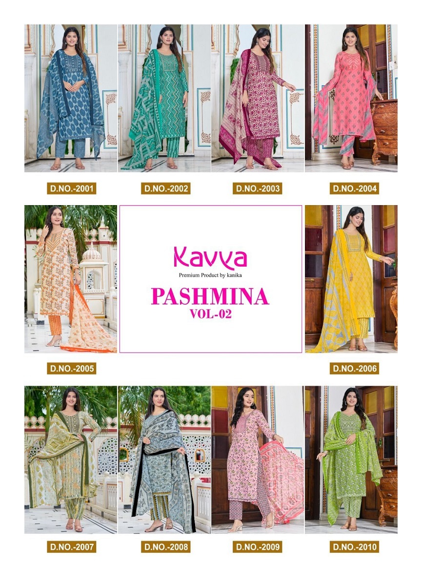 Kavya Pashmina  Kurti Pant With Dupatta