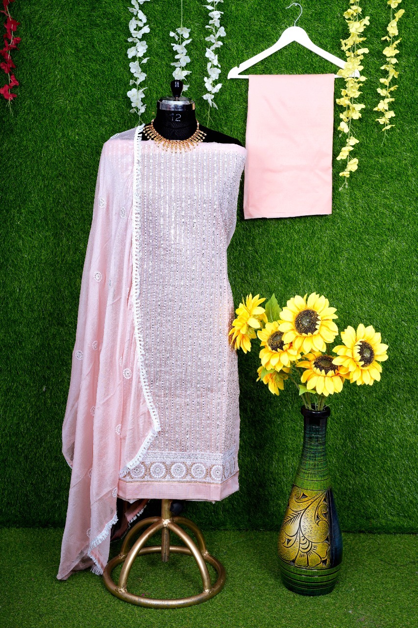 New Embriodery Work Dress Material