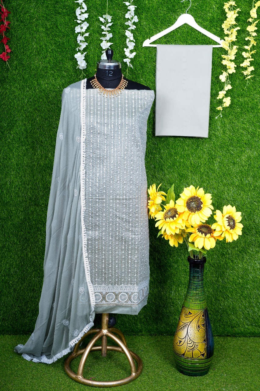 New Embriodery Work Dress Material