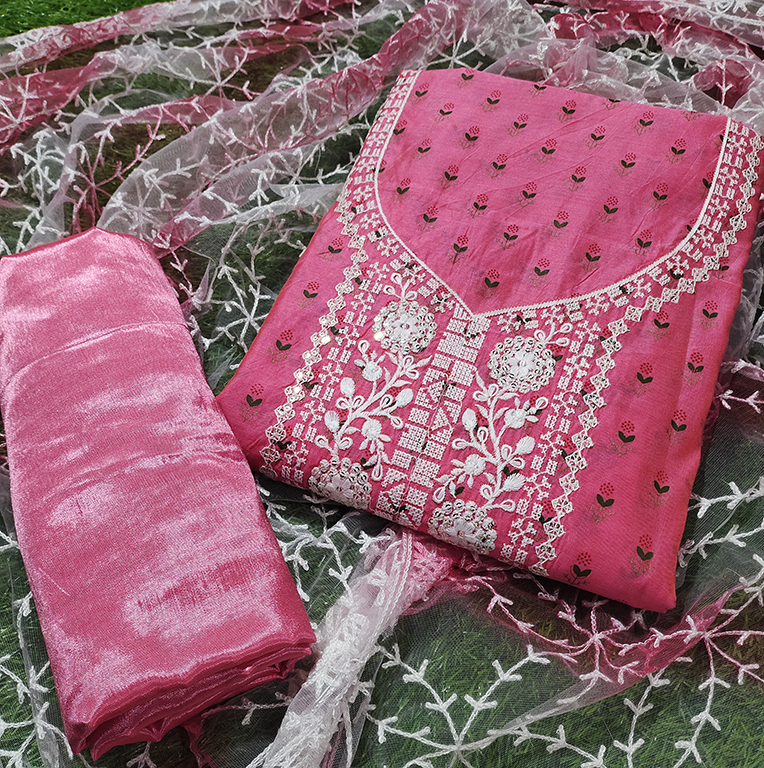 New Hand Work Dress Material For Women
