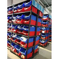 Black Industrial Bins Rack