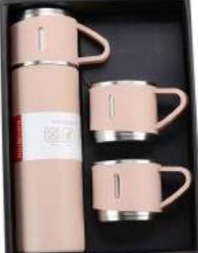 COPORATE GIFT PINK BOTTLE WITH 2 MUG