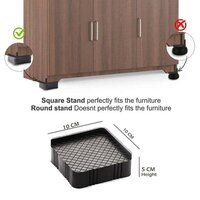 PREMIUM MULTIPURPOSE HEAVY DUTY CUPBOARD / REFRIGERATOR / SOFA BASE STAND - SET OF 4 PCS (1124l)