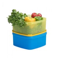 REUSABLE AIRTIGHT FOOD STORAGE PLASTIC CONTAINER SET KITCHEN JAR FRIDGE STORAGE CONTAINERS (4 PC SET) 3163