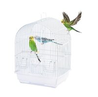 Metal Silver Handmade Birdcage - Customize Size, Golden Hut Shape | Modern Indoor/outdoor Decoration For Small Birds, Wedding Party Decor