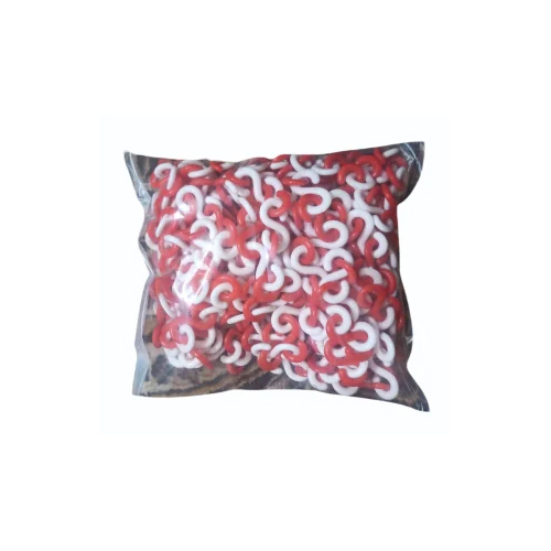S Shape Plastic Chain For Red And White Traffic Cone