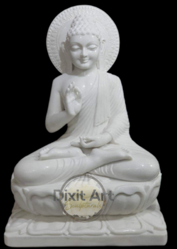 White Marble Buddha Statues