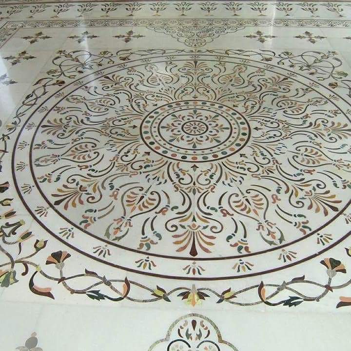 Marble Inlay Flooring Galicha