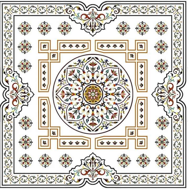 Marble Inlay Flooring Galicha