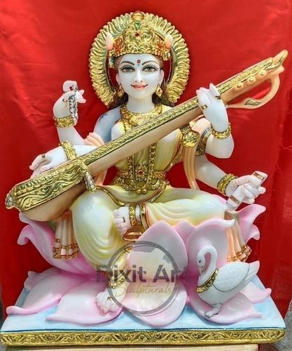 Saraswati Marble Statue