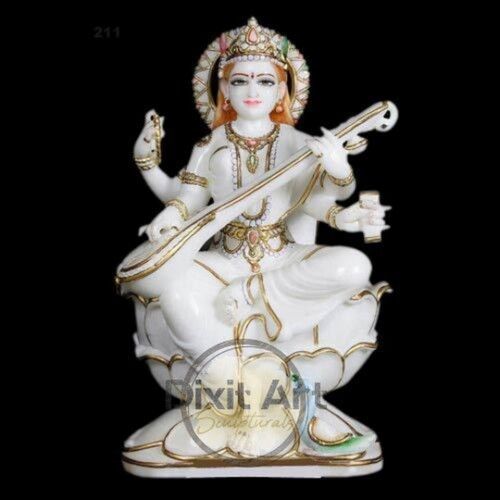 Marble Saraswati Moorti