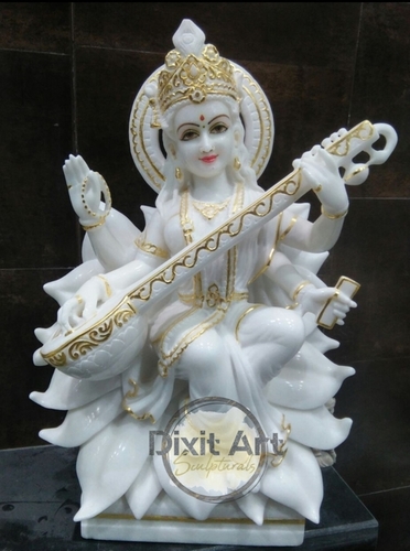 Marble Saraswati Murti