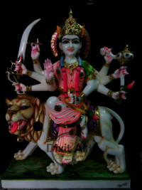 Marble Ma Durga Devi Moorti