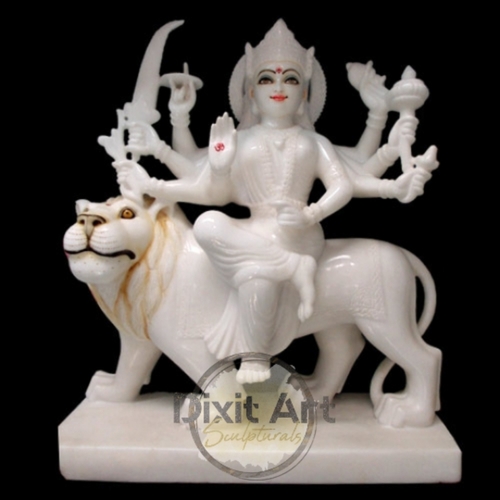 Makrana Marble Durga Statue