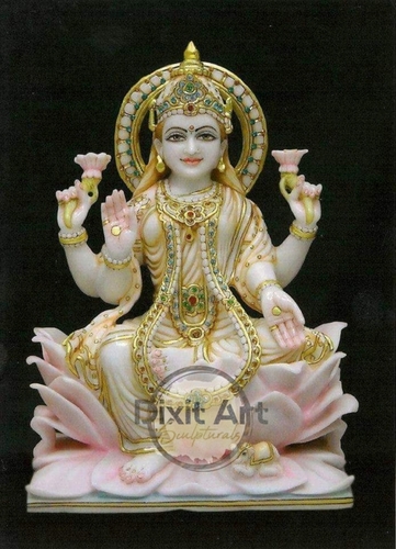 Marble Goddess Laxmi Statue