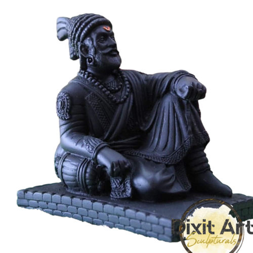 Marble sSitting Shivaji Statue