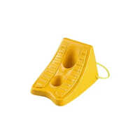 High Impact Abs Safety Wheel Chock - Color: Yellow