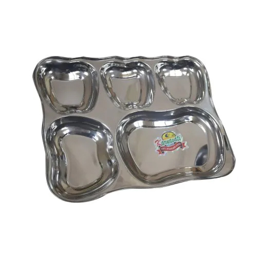 Stainless Steel Dinner Serving Plate Aachar Bhojan Patra