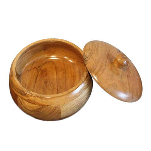 Wooden Round Casserole