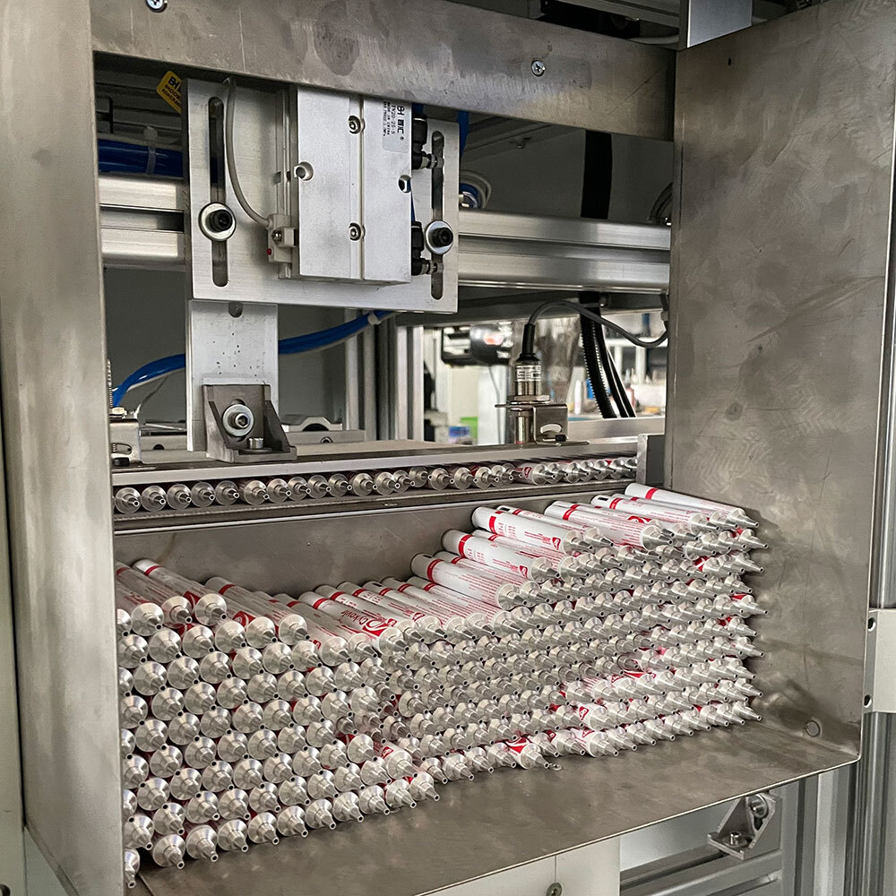 automatic packaging machine for aluminum hair dye tubes