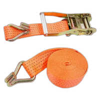 Cargo Lashing Belt - Polyester Material, 150cm Length, Bright Orange Color | High Functionality, Waterproof, Reusable With Strong Buckle