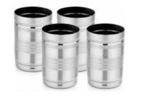 Ss Glass Set - Stainless Steel, Large And Normal Sizes, Elegant Design , Ideal For Water Storage And Dining Use, Durable And Rust-resistant