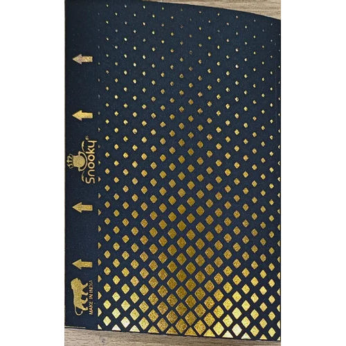 Snooky Black And Gold Metallic Mobile Back Skin Body Material: Vinyl