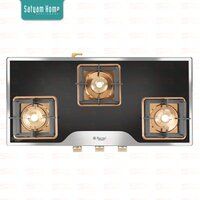 3 Burner Mirror Glass With Rose Gold Mirror Finish Frame (Full Body Elite) - BEAST (ROSE GOLD) 3505