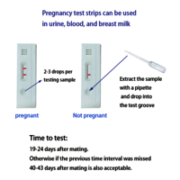 10pcs cattle pregnancy test kit white Test kit that can detect cow pregnancy 4.92inch Suitable for cattle and pigs