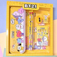 STATIONERY KIT FOR KIDS STATIONERY SET INCLUDES METAL PENCIL BOX SHARPENER PENCIL AND ERASER SET (3294)