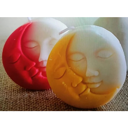 Sun Moon face Soy Wax Candle