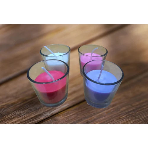 Multicolor Glass Soy Wax Candle