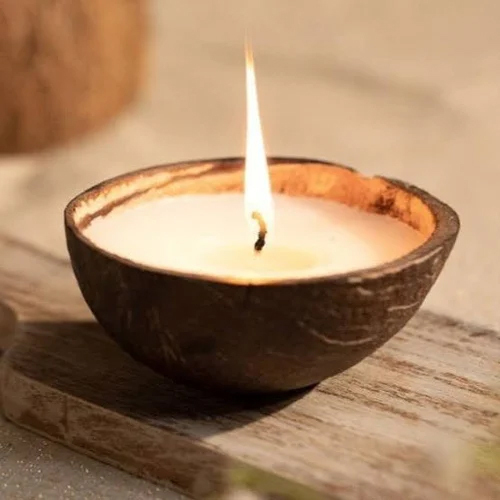 Coconut Shell Soy Wax scented Candle