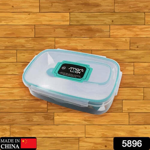 Multipurpose Air Tight 4 Side Lock Food Grade Lunch Box With Small Square Container