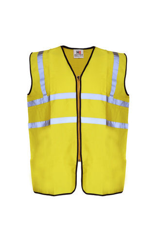 Yellow Reflective Safety Cotton Polyester Jacket