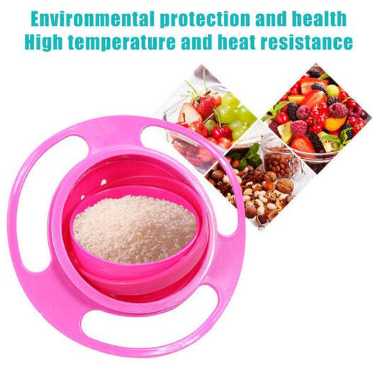 ROTATING BABY BOWL USED FOR SERVING FOOD TO KIDS AND TODDLERS ETC (0617b)