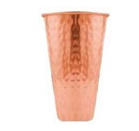 Copper Beaded Hammer Glass - Handcrafted Copper Bottle & Glass Set , Elegant Design With Antimicrobial Properties And Cold Retention