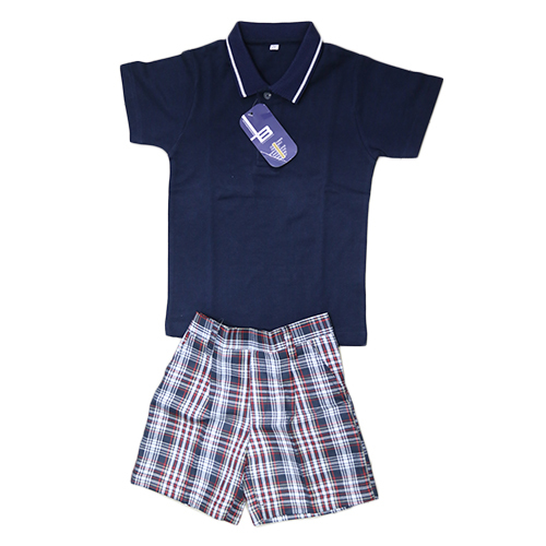 Boys T-Shirt And Checked Short