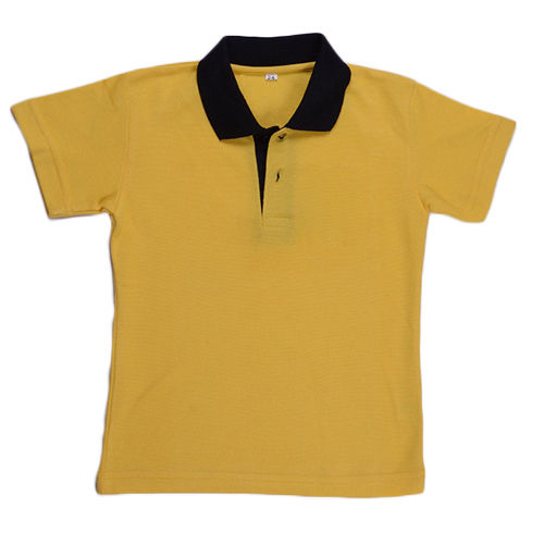 Yellow School Collared T-Shirt Age Group: Kids