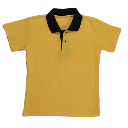 Yellow School Collared T-Shirt